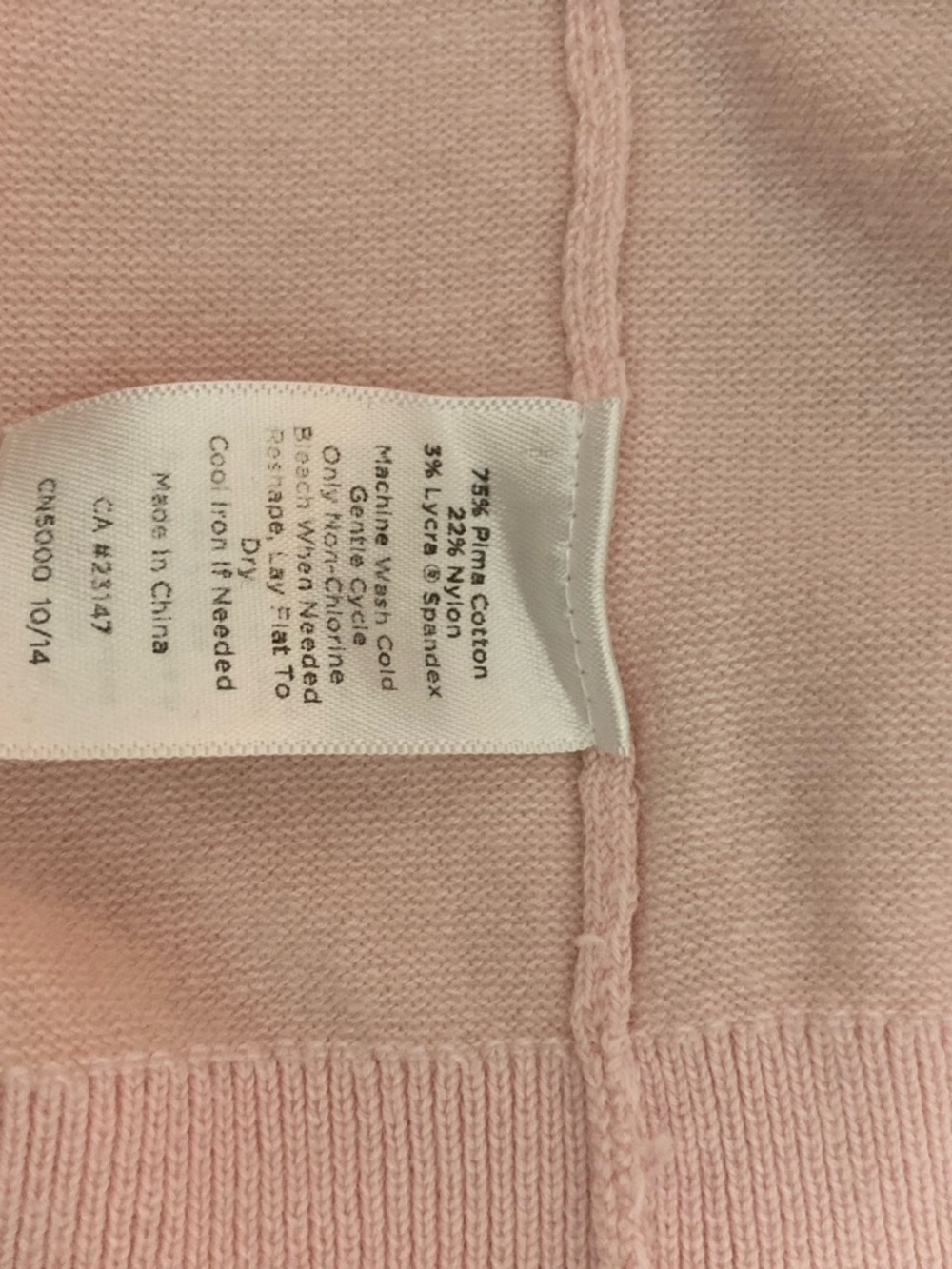 Talbots Light Pink Button-Front Crewneck Cardigan - Picture 4 of 4
